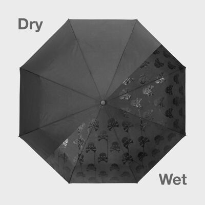 Versteckter Totenkopf-Regenschirm