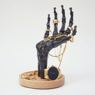 BLACK HAND SKELETON JEWELLERY TIDY