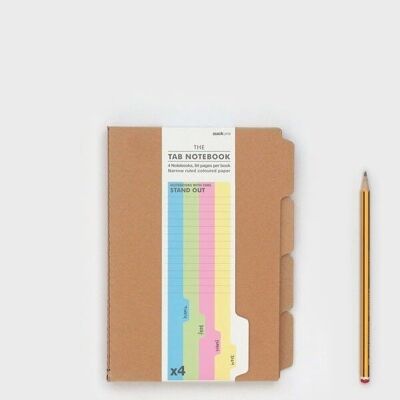 A4 (SET OF 4) TAB NOTEBOOKS