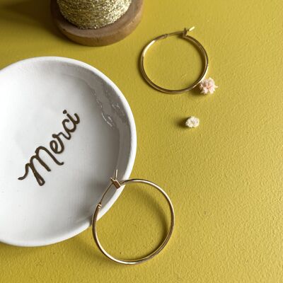 Suzon 30 mm earrings - Gold