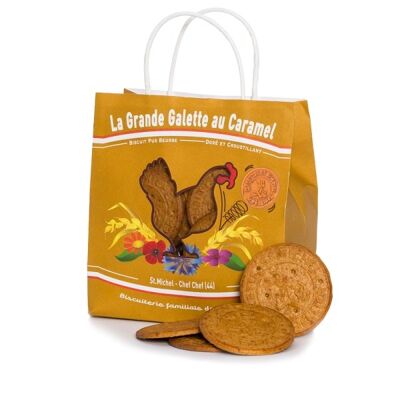 Sac Kraft grande galette au caramel