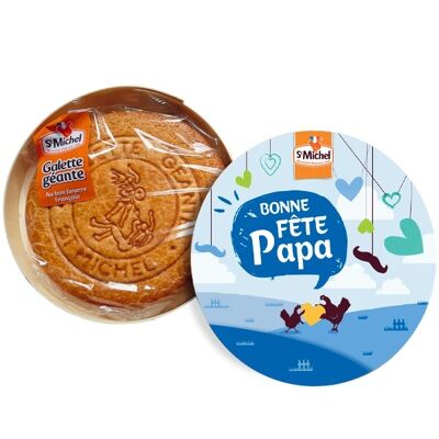 Coffret "fête des pères" galette géante