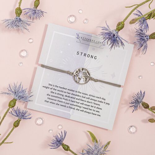 Strong/Empowerment/ Positivity Wish Bracelet