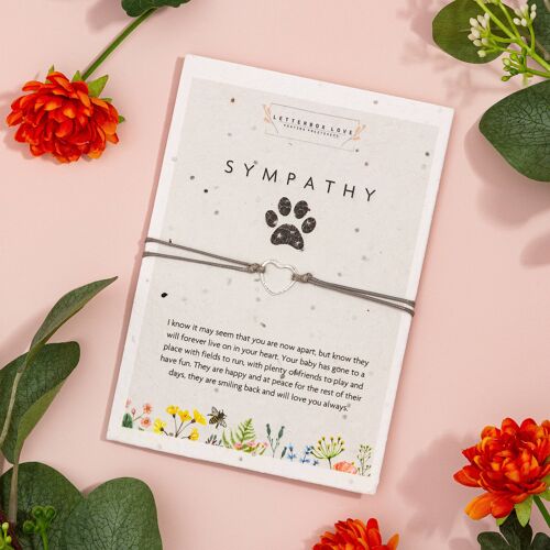 Sympathy Pet Loss - Seeded Card & Wish Bracelet