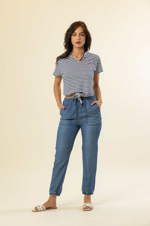 PANTALON ROSY FEMME - BLUE DENIM