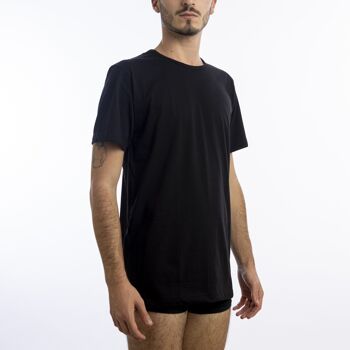 T-shirt col rond en jersey 100% coton pour homme - Fabriqué en Italie 2