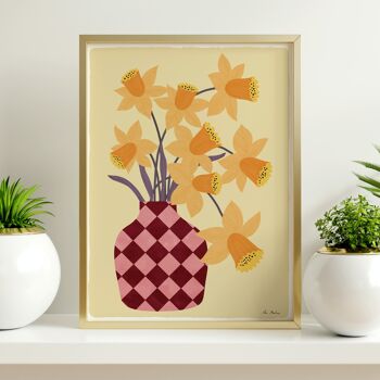 ART PRINT "vase aux jonquilles" - différentes tailles 1