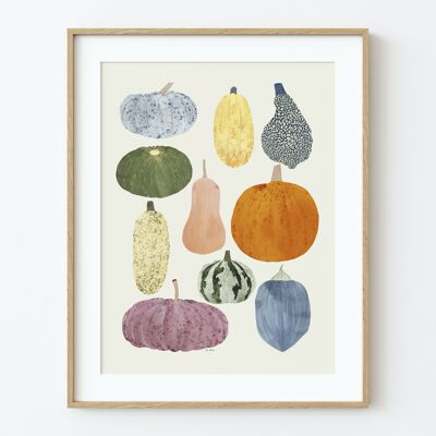 ART PRINT "Pumpkins II" - various sizes