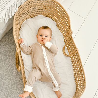 Sand Bamboo Zippy Romper