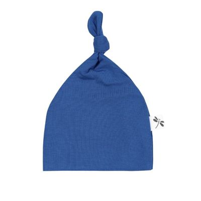 Bonnet noué bleu marine ajustable