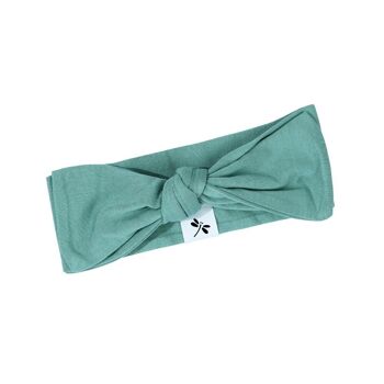 Bandeau en bambou menthe foncé 2