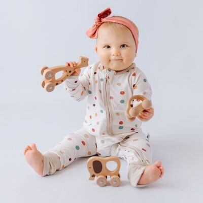 Confetti Bamboo Zippy Romper