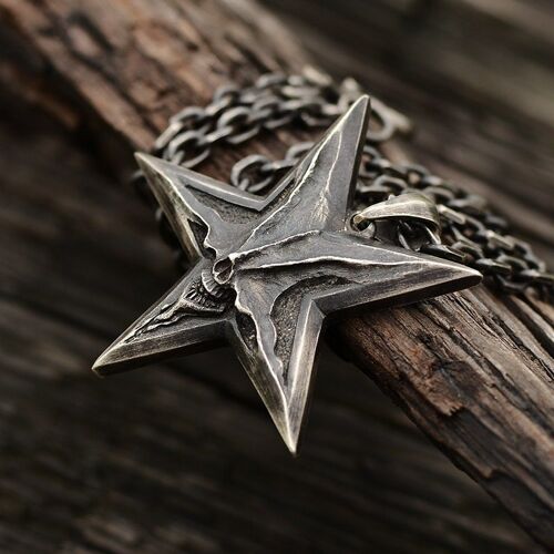 Men's Five-Pointed Star Pendant Necklace