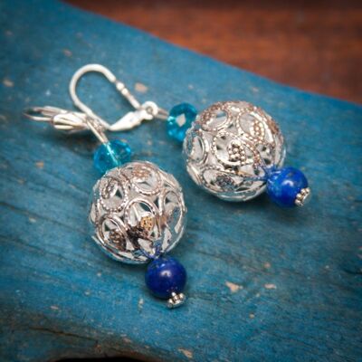 Handmade stone earrings