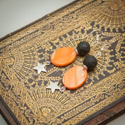 Handmade stone earrings
