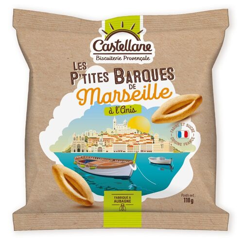 Biscuits de Provence Snacking - PETITES BARQUES MARSEILLAISES ANIS