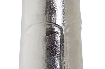 VASE ALUMINIUM 18X18X40 VISAGE ARGENT AL183272 2