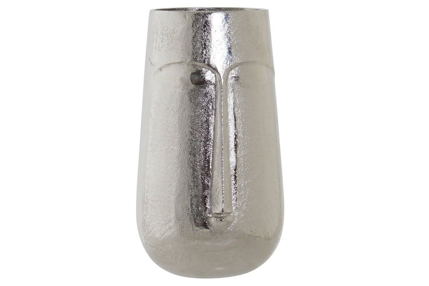 ALUMINIUMVASE 16X16X28 SILBERGESICHT AL183273