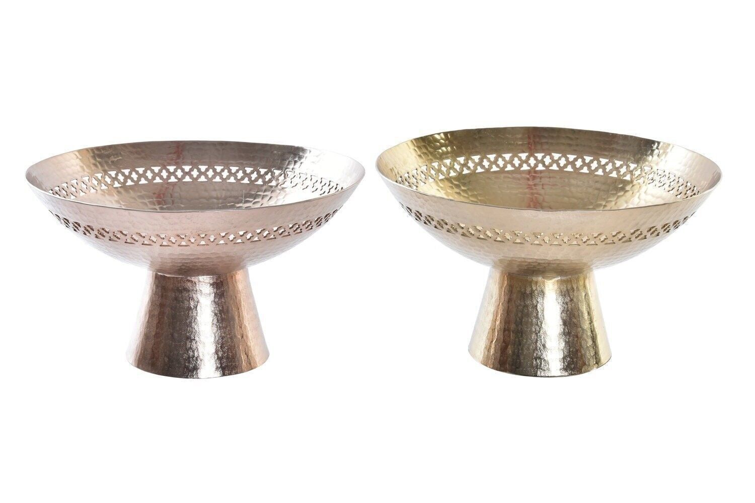 CENTRO TAVOLO IN ALLUMINIO 34X34X20 FUSTELLATO 2 ASSORTIMENTI. AL195958