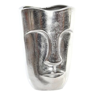 ALUMINUM VASE 18X14X26 SILVER FACE AL196003