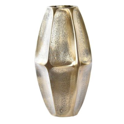 ALUMINIUMVASE 16X16X31 GETRAGENES GOLDEN AL196577