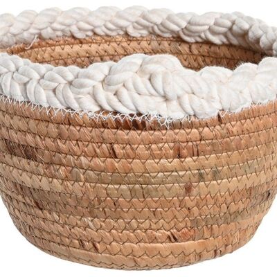 CENTER TABLE SEAGRASS ROPE 26X26X8 NATURAL BD205050