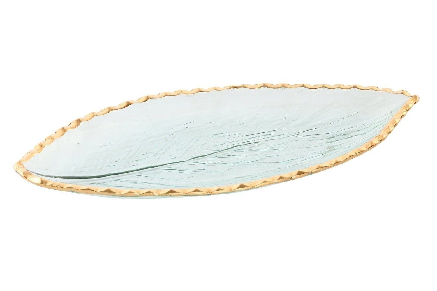 CENTRO TAVOLO IN VETRO 36X19X2,5 CANOA TRASPARENTE BD205696