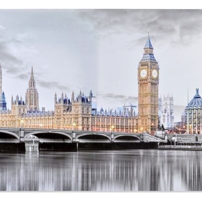 GLITTER CANVAS PICTURE 150X3,7X100 GOLDEN LONDON CU154099