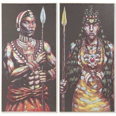 AFRICAN PS 60X5X120 CANVAS PICTURE 2 ASSORTMENTS. CU181673