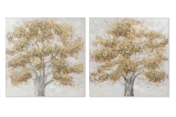 TOILE PIN TABLEAU 100X3,8X100 ARBRE 2 ASSORTIS. CU184908 1