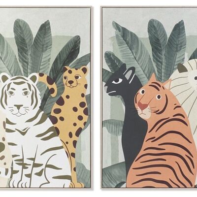 IMAGE PS TOILE 83X4,5X123 ANIMAUX 2 ASSORTIMENTS. CU186958