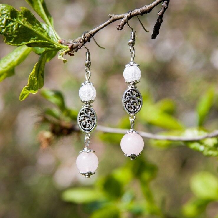 Handmade stone deals earrings