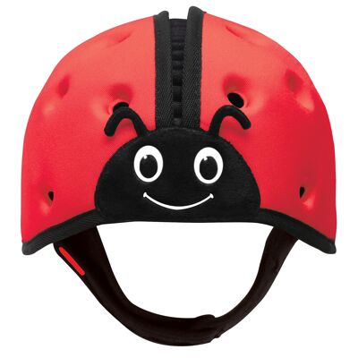 Baby Safety Helmet Ultra-Lightweight Soft Baby Helmet for Crawling Walking Ladybird Red