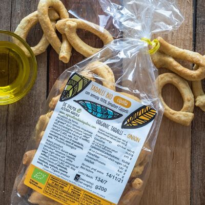 ARTISAN TARALLI WITH SENATORE CAPPELLI SEMOLINA (ONION FLAVOR)