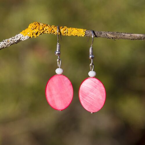 Handmade mother-of-the-pearl earrings