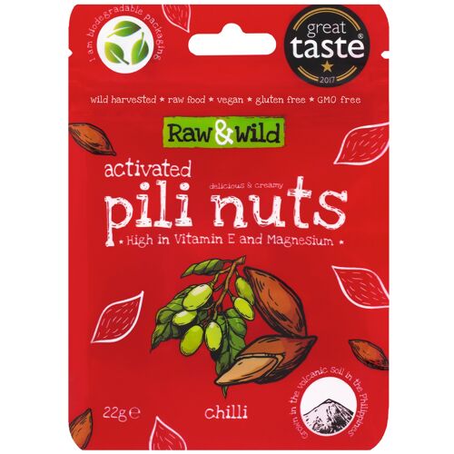 Activated Pili Nuts - Chili (snack pack)