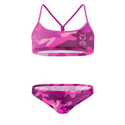 Bikini Frau Camo Pink