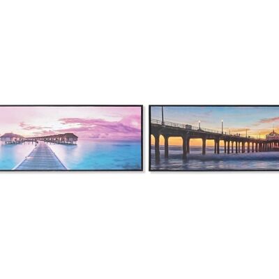CUADRO LIENZO PS 140X3,5X45 PUESTA DE SOL 2 SURT. CU187156