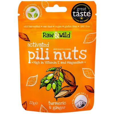 Activated Pili Nuts - Turmeric & Ginger (snack pack)