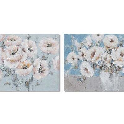 QUADRO PINO TELA 120X2,8X80 FIORI 2 ASSORTIMENTI. CU187172