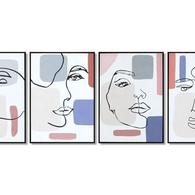 PICTURE CANVAS PS 52X3X72 ABSTRACT FACE 4 ASSORTMENTS. CU187184