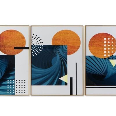 ALUMINUM PICTURE MDF 60X3X80 ABSTRACT 3 ASSORTMENTS. CU187226