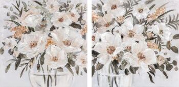 TABLEAU TOILE PIN 80X3,5X80 VASE 2 ASSORTIS. CU187322 1