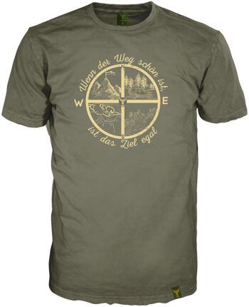 T-shirt 14Ender® Compass vert terre 1
