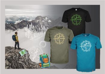 T-shirt 14Ender® Compass vert terre 2
