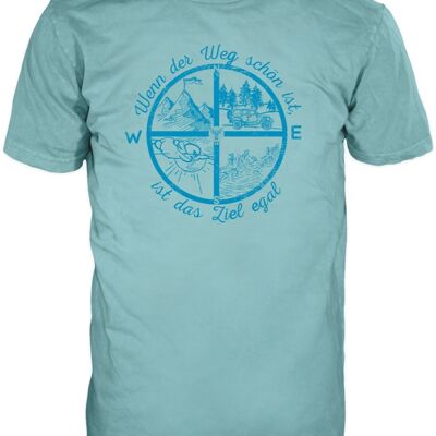 T-shirt 14Ender® Compass light blue