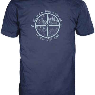 Camiseta 14Ender® Compass azul marino