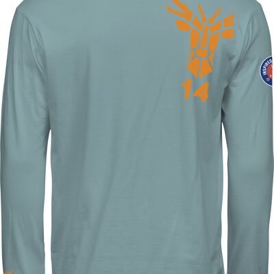 T-Shirt long sleeve 14Ender Logo angeled light blue