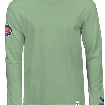 T-Shirt long sleeve 14Ender Logo angeled mint green