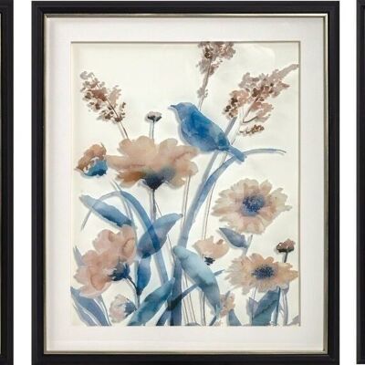 QUADRO IN VETRO MDF 50X2X60 FIORI 3 ASSORTIMENTI. CU187360